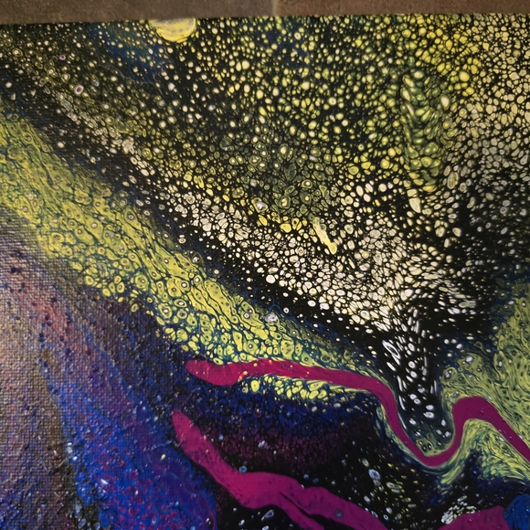 HANDCRAFTED Abstract 2pc Painting HANDMADE HANDPAINTED Wall Art Decor Artwork - Picture 8 of 17